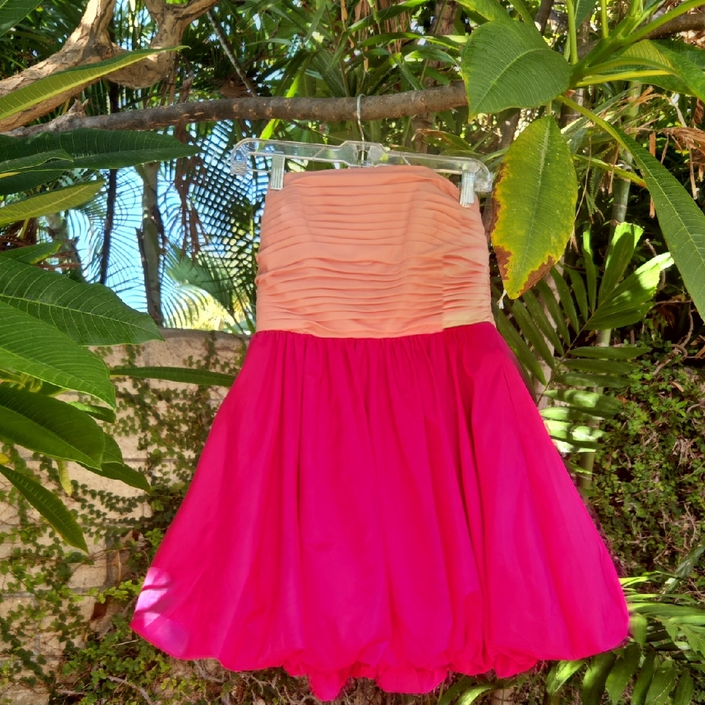 Liv Foster Strapless Taffeta Dress